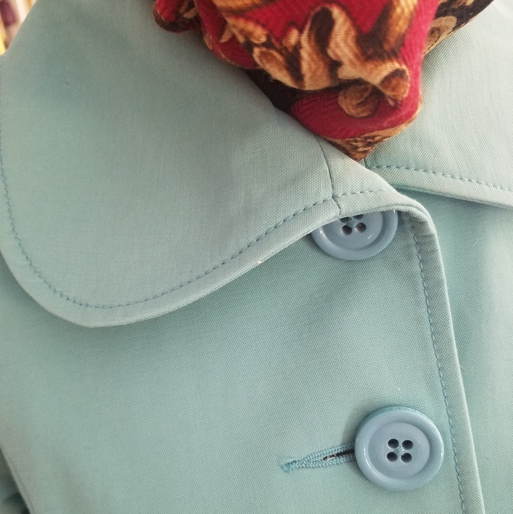 💯Mossimo Peter Pan Collar Cinch-Waist Coat - Picture 5 of 16